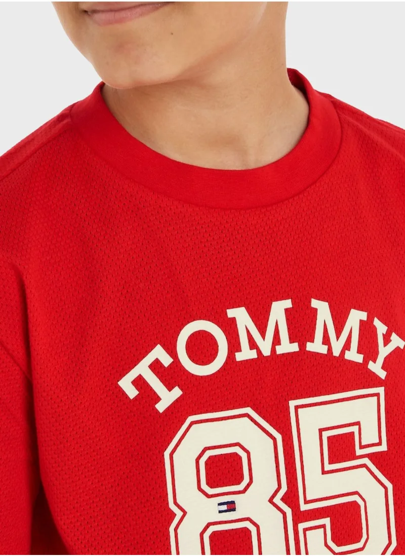 TOMMY HILFIGER Kids Text Print T-Shirt