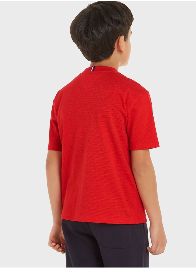 TOMMY HILFIGER Kids Text Print T-Shirt