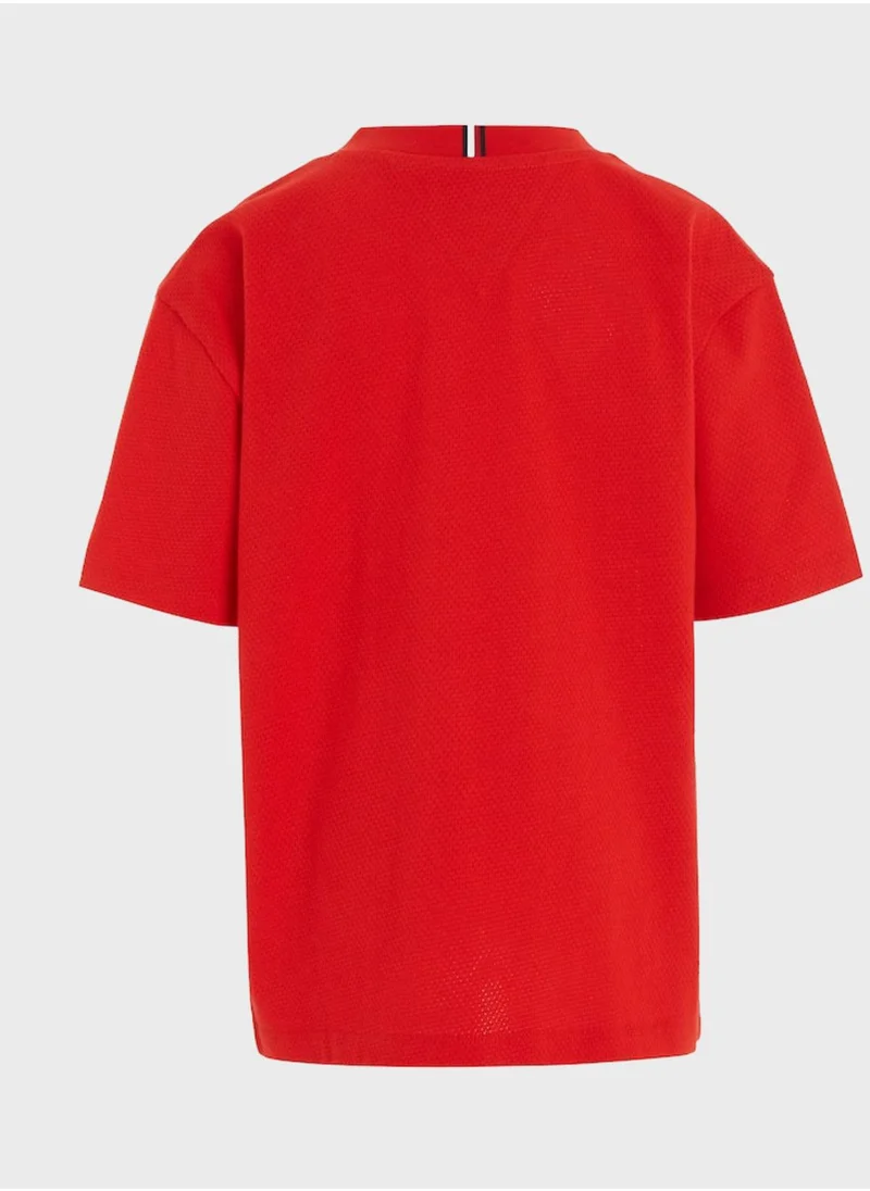 TOMMY HILFIGER Kids Text Print T-Shirt