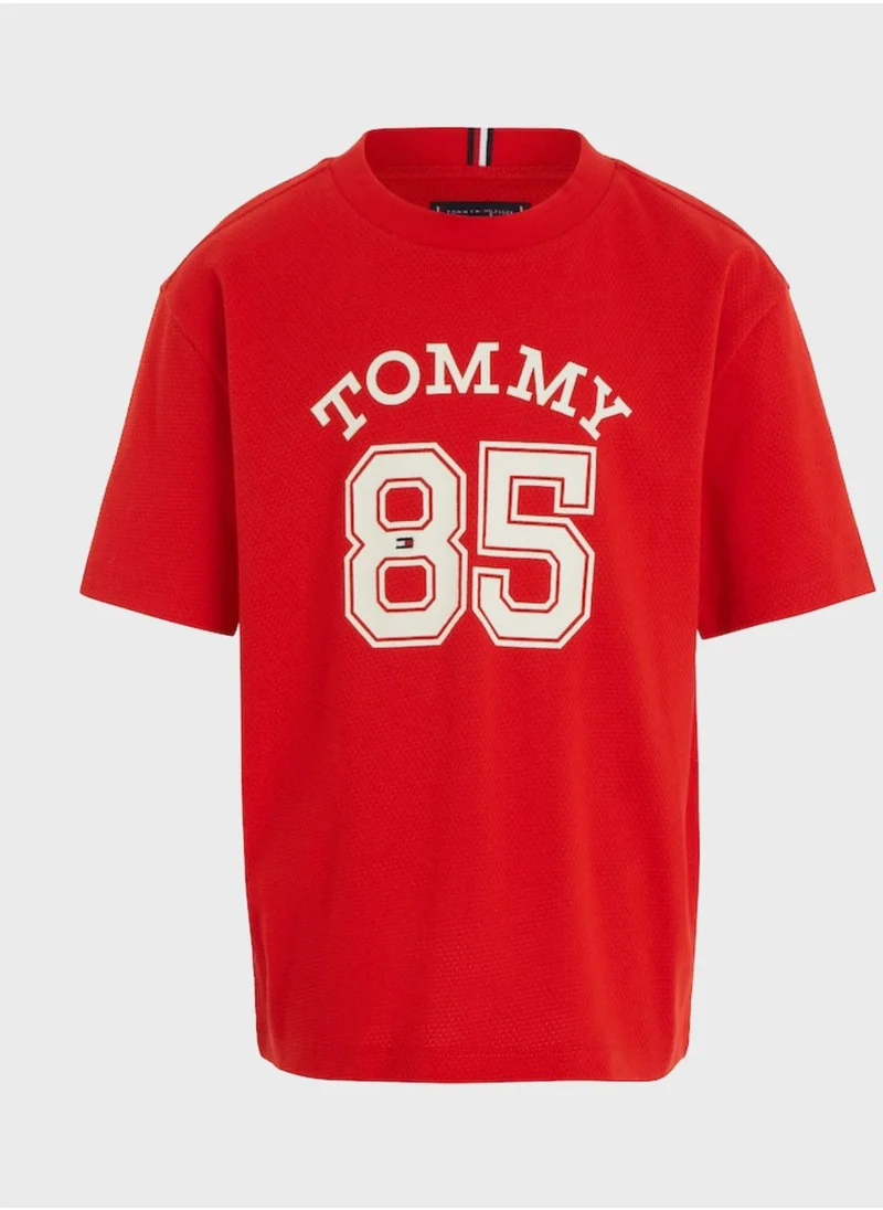 TOMMY HILFIGER Kids Text Print T-Shirt