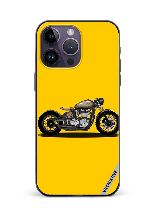 VR CREATIVE Protective Case Cover For Apple iPhone 15 Pro Bike Design Multicolour - Image 1