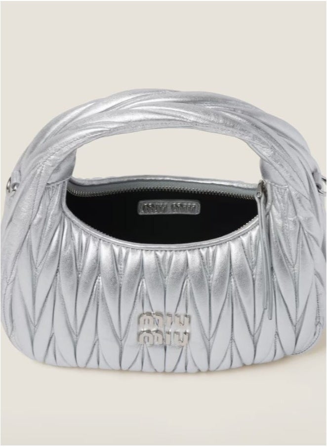 Miu Miu MIU MIU Wander quilted nappa leather hobo Crossbody Shoulder Bag - Image 3