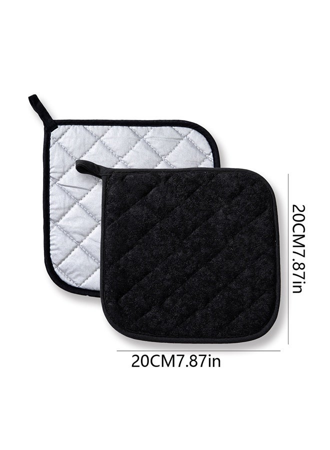 5 PCS Pot Holders for Kitchen, Cotton Potholers with Great Heat Resistance, Hot Pads,  for Cooking and Baking - Image 1