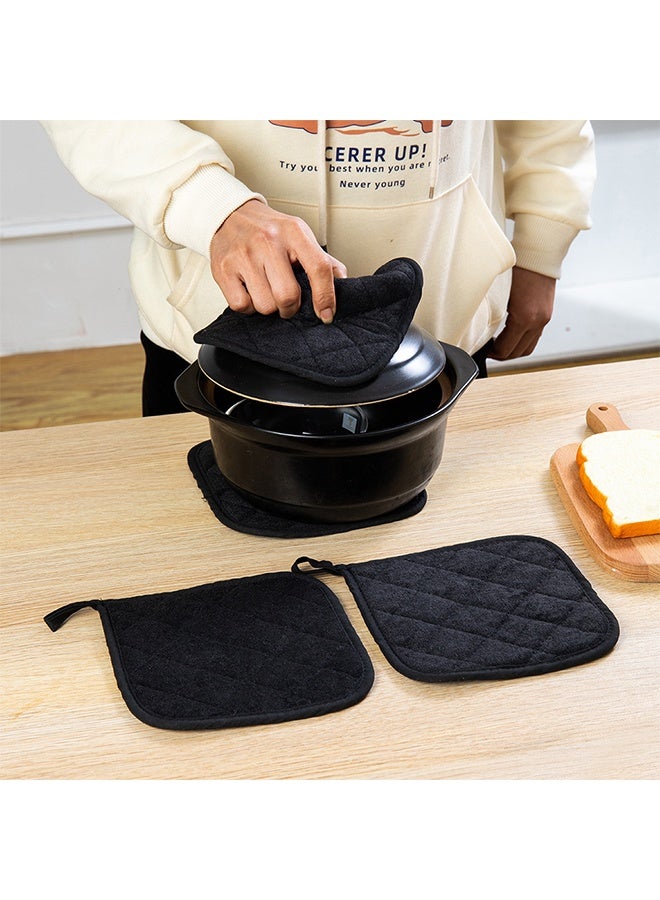 5 PCS Pot Holders for Kitchen, Cotton Potholers with Great Heat Resistance, Hot Pads,  for Cooking and Baking - Image 3