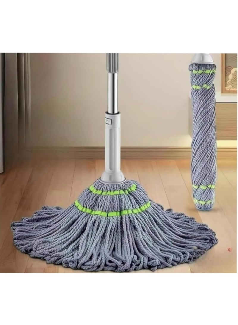 إيباسكت ممسحة  لتنظيف الأرضيات  ممسحة دوارة من الألياف الدقيقة بآلية ضغط ذاتية ومقبض استانليس متين قابل للتمديد ودوران 360 درجة  منظف أرضيات للمنزل والمطبخ والحمام والمكتب تترك الاسطح جافة تماما  (متعدد الالوان) - Image 1