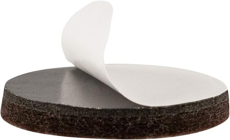 SoftTouch وسادات أثاث ثقيلة من فيelt ذاتية اللصق SoftTouch كبيرة 108 قطعة مع حقيبة تخزين مجانية لحماية أرضياتك الخشبية من الخدوش استخدمها على الطاولات والكراسي وتحت الأجهزة الصغيرة بني - Image 3