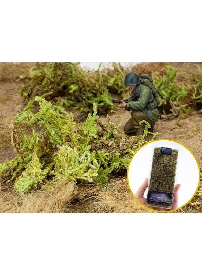 Warmtree - Warmtree Simulation Green Grass Artificial Moss Miniature Static Grass Model Grass Tufts Railway Artificial Grass for Train Landscape Railroad Scenery Sand Military Layout Model - Image 1