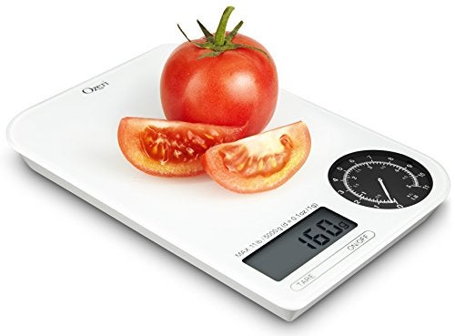 Ozeri ZK18-WB Rev Digital Kitchen Scale with Electro-Mechanical Weight Dial, Black Dial - Image 5