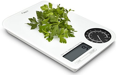 Ozeri ZK18-WB Rev Digital Kitchen Scale with Electro-Mechanical Weight Dial, Black Dial - Image 3