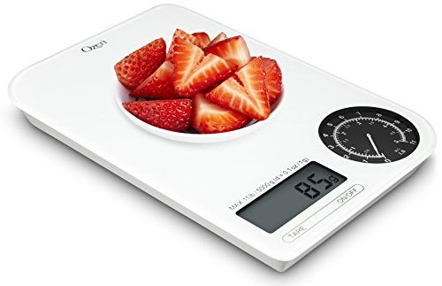 Ozeri ZK18-WB Rev Digital Kitchen Scale with Electro-Mechanical Weight Dial, Black Dial - Image 4