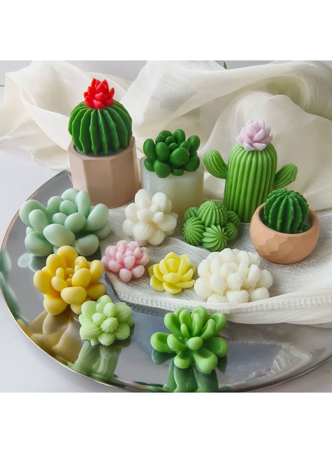 Maamoul Mold - Silicone Candle Making Mold - Cactus J-0688 - DIY Aromatherapy Candle Mold, Handmade Wax Mold, Resin Casting, Soap Candle Craft, Epoxy Resin Mold - Image 5