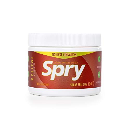 Spry Fresh Natural Xylitol Chewing Gum Dental Defense System  AspartameFree SugarFree NonGMO GlutenFree Cinnamon 100 Count  Pack of 1 - Image 5