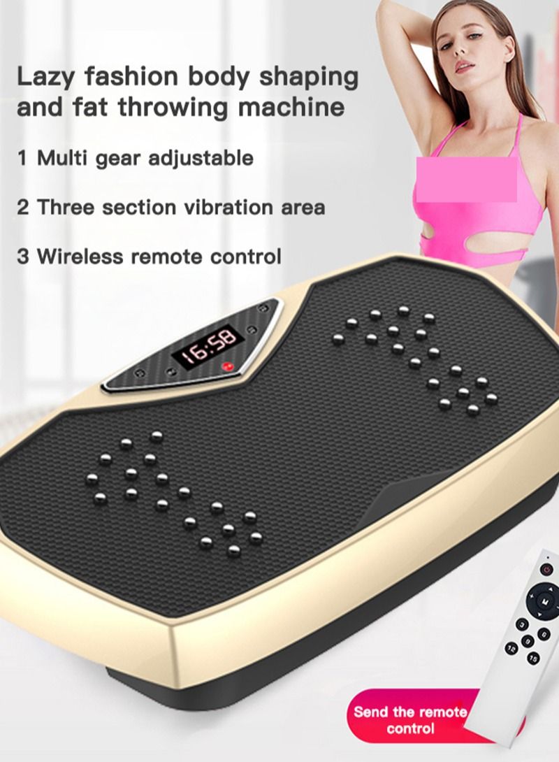 Sharpdo Vibration Plate Exercise Machine Whole Body Vibration Machine for Home Fitness w/Loop Bands, Home Workout Equipment for Weight Loss, Toning & Wellness - Image 3