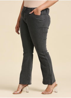 HIGH STAR Women Grey Bootcut Stretchable Jeans  - Image 1