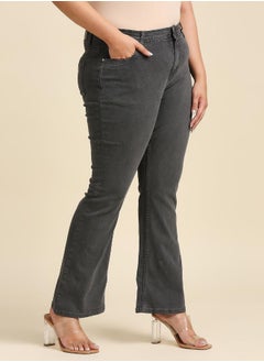 HIGH STAR Women Grey Bootcut Stretchable Jeans  - Image 2