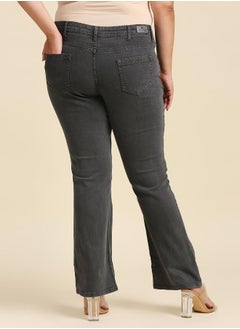 HIGH STAR Women Grey Bootcut Stretchable Jeans  - Image 5
