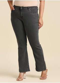 HIGH STAR Women Grey Bootcut Stretchable Jeans  - Image 3