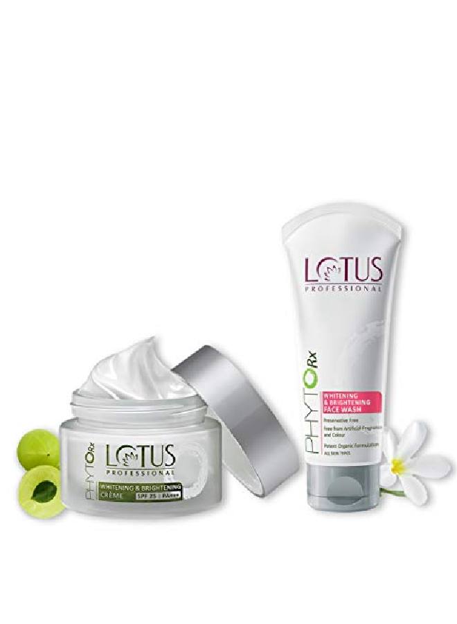 Lotus Professional Phytorx Whitening Brightening Crème Face Wash 50G+80G  - Image 1