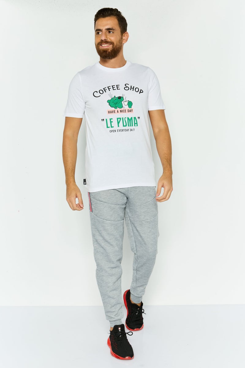 PUMA Men Sportswear Fit Short Sleeve Training T-Shirt, White - Image 3