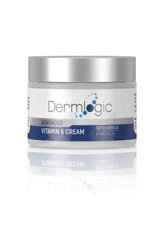 Dermlogic Vitamin K Cream- Moisturizing Bruise Healing Formula. Dark Spot Corrector for Bruising, Spider Veins & Broken Capillaries. Reduces Under Eye Dark Circles, Fine Lines, Puffiness, & Wrinkles with Arnica  - Image 1