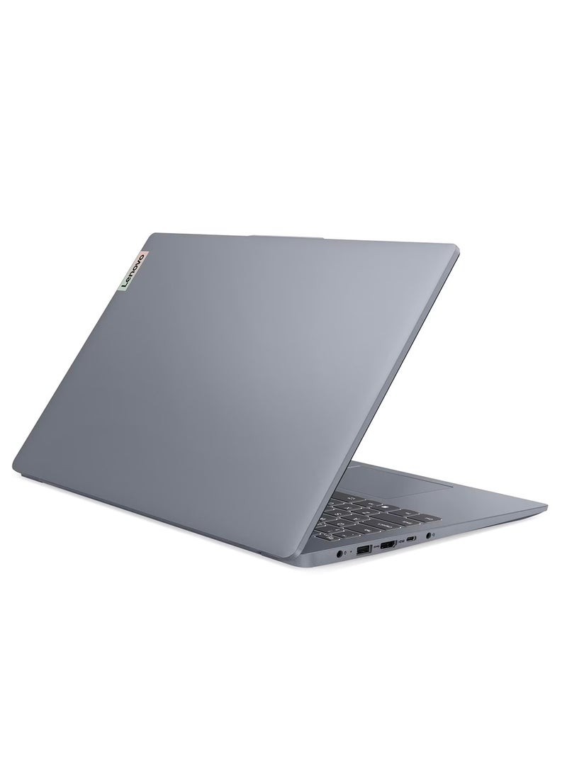 لينوفو لابتوب IdeaPad Slim 3 بشاشة 15.6 بوصة عالية الدقة بالكامل (1920×1080)، معالج Intel Core i3-N305، ذاكرة وصول عشوائي 8 جيجابايت DDR5، قرص صلب SSD سعة 512 جيجابايت، نظام تشغيل Windows 11 Home، معالج رسومات Intel UHD، حقيبة حمل علوية من Lenovo، لون رمادي قطبي، يدعم اللغتين الإنجليزية والعربية الإنجليزية/العربية - Image 3