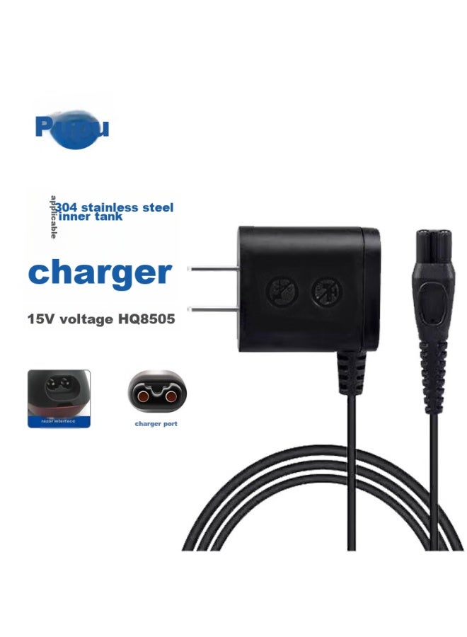 PURPAVWINNER متوافق مع شاحن ماكينة حلاقة فيليبس، 15 فولت عالمي، لسلسلة S3102، Hq9190، Hs8040، Pt870 5000، ماكينة حلاقة، سلك طاقة ماكينة قص الشعر، Hq8505 - Image 1