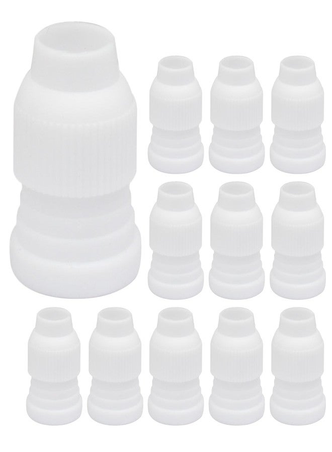 PHITUODA 12 Pcs Piping Bag Couplers Plastic Standard Couplers Cake Decorating Coupler Small Pipe Tip Coupler for Frosting Icing Nozzles Cake Baking Tools Accessories - Image 1