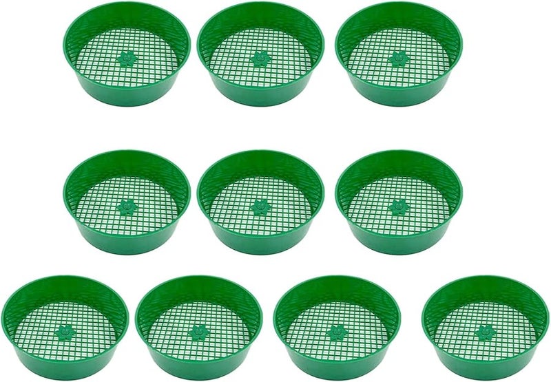 5 Pieces Green Garden Sieve Screen For Efficient Soil Filtering Home Planting Tool - Image 2