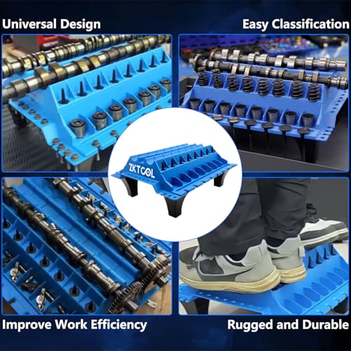 ZKTOOL Engine Cylinder Head Organizer Valves ToolEngine Organizer Parts TrayValvetrain Organizer TraysEngine Cylinder Head Tray OrganiserStore Car Cylinder Head Parts Valves Springs Camshafts - Image 3