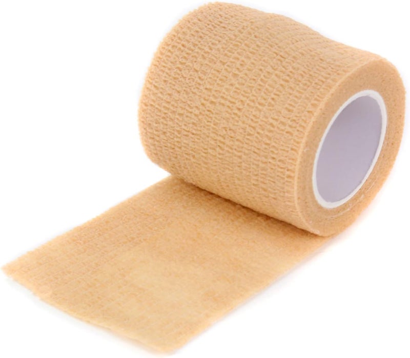 Ever Ready First Aid Self Adherent Cohesive Wrap Bandages 2 x 5 Yards for First Aid Sprains Swelling Sports Pets Tan  36 Count - Image 3