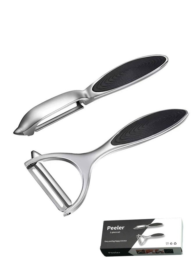 وهاواي 2pcs Vegetable Peeler for Kitchen, Fruit, Carrot, Veggie, Potatoes Peeler, Y-Shaped and I-Shaped Stainless-Steel Multi-Function Set Peelers, Non-Slip Handle & Sharp Blade  - Image 1