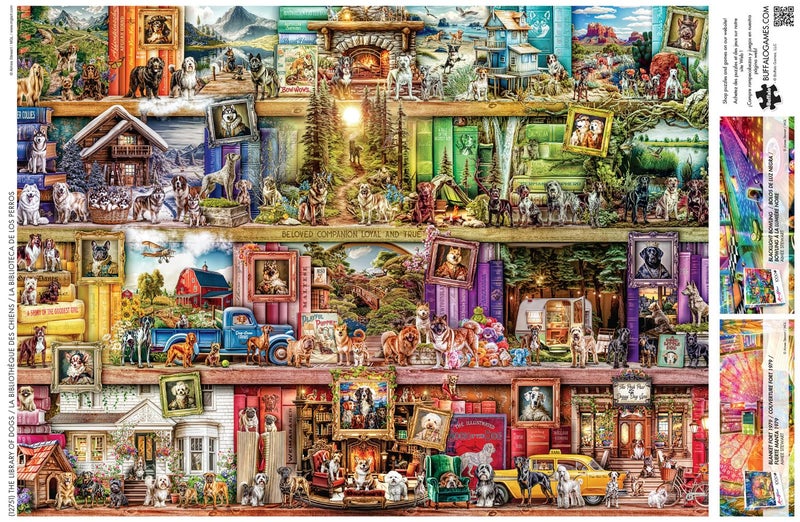 Buffalo Games - Aimee Stewart - The Library of Dogs - 1000 Piece Jigsaw Puzzle for Adults -Challenging Puzzle Perfect for Game Nights - Finished Size is 26.75 x 19.75 - Image 5