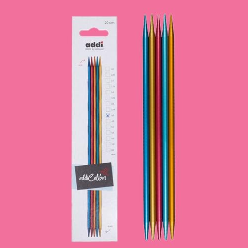 Addi FlipStix Double Pointed Knitting Needles 6-inch (15cm) - Set of 5; US Size 0 (2mm) - Image 5