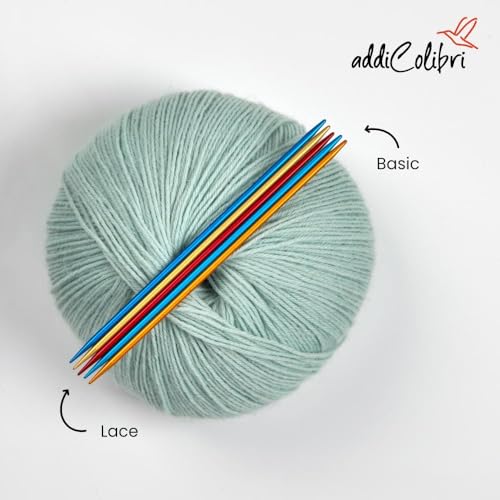 Addi FlipStix Double Pointed Knitting Needles 6-inch (15cm) - Set of 5; US Size 0 (2mm) - Image 2