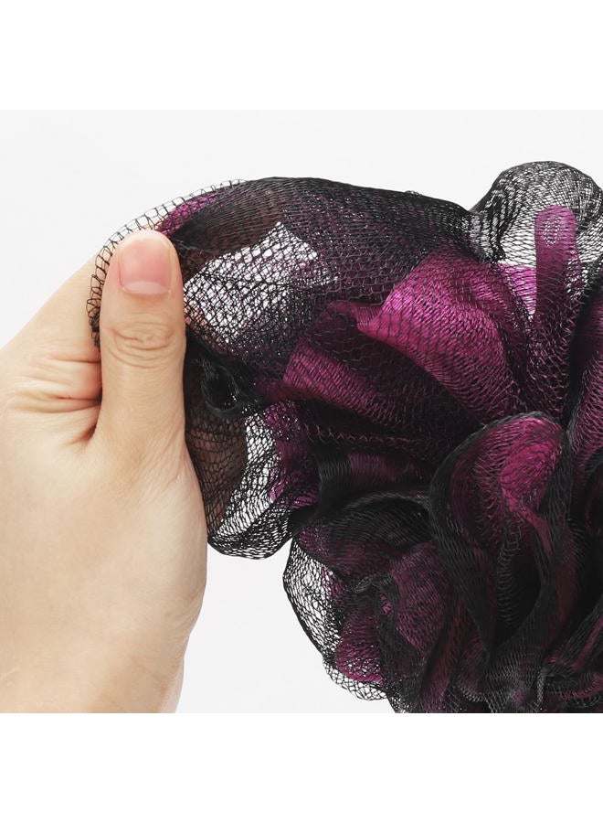 Tbestmax Loofah Bath and Shower Sponge Pouf, Mesh Brush Ball Exfoliating Body Scrubber Ball Pack of 4 (60g/pcs) - Image 3