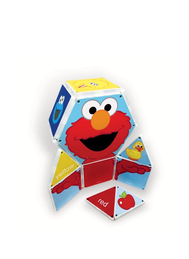 MAGNA-TILES Sesame Street Colors With Elmo, 17 Pieces| Connect With Magnets, Kids Building Toys, For Ages 3+  - Image 3