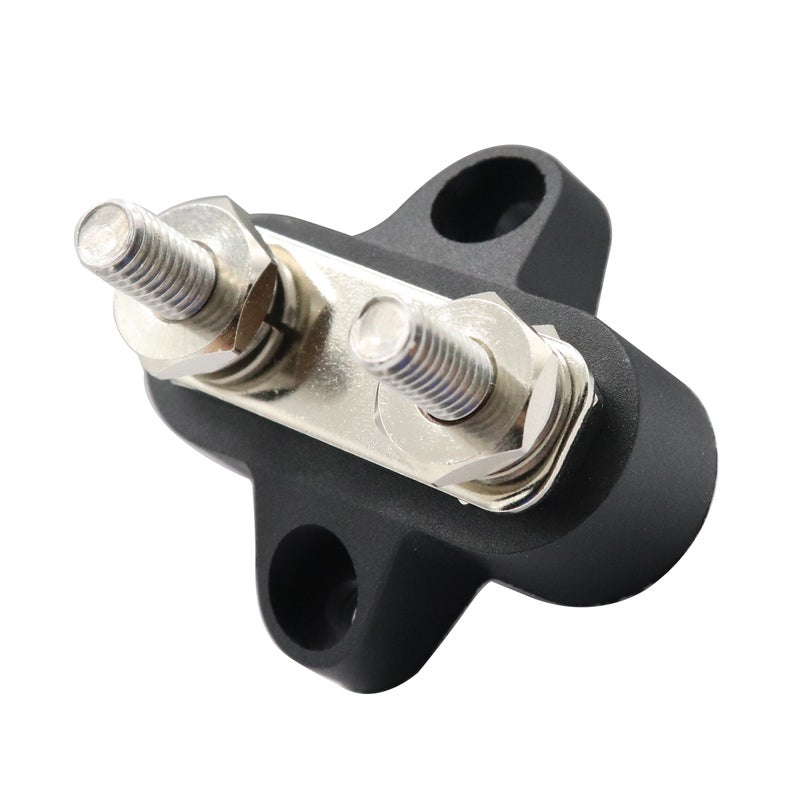 48V Dual Terminal Heavy Duty Power Distribution Block for Car Boat (Black) - Image 1