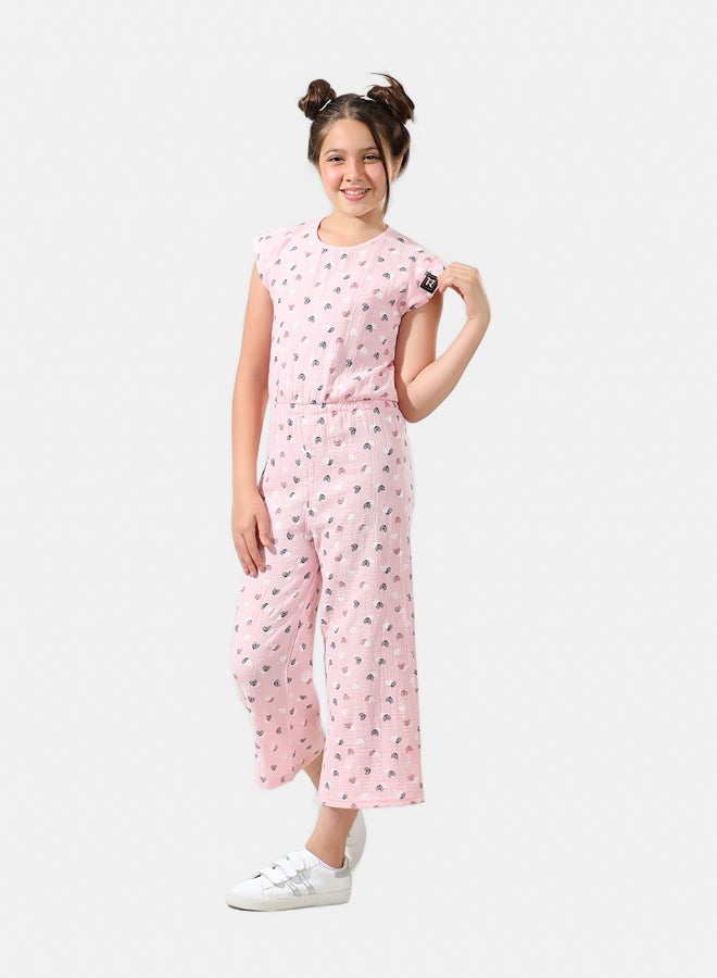 ريمينت سالوبيت للبنات برسمة قلوب روز - Image 3