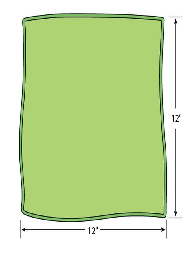Hospeco Micro Fiber Towel 12 X 12 Green, 300 GSM 18DZ/CS - Image 2