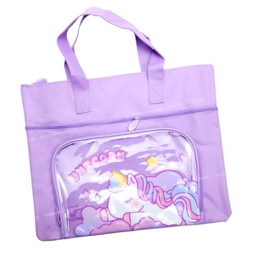 S4SQUARE ENTERPRISE Tote Bags for Women Girls Canvas Cute Tote Bags Fashion Bag Multipurpose Daily Use Tote Bag with Dual Front Pocket - Perfect for Kids Girls & Adult - Image 1