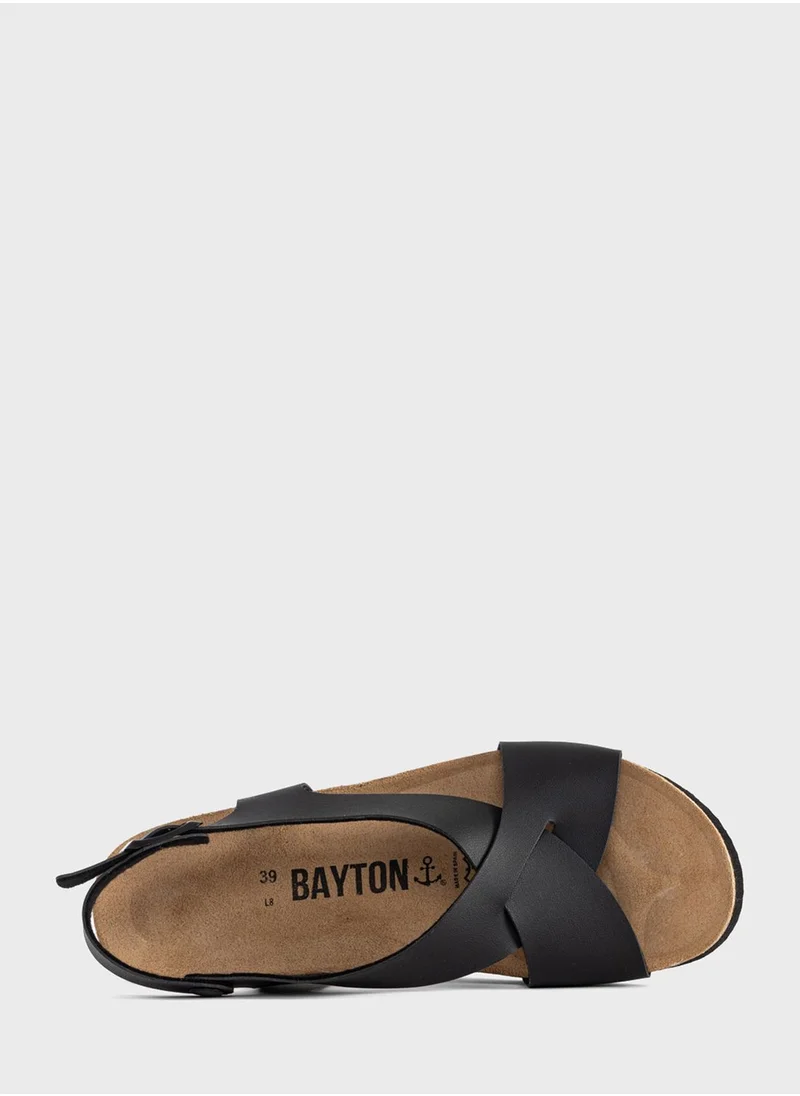 BAYTON Salamanque Multi Strap Wedge Sandals