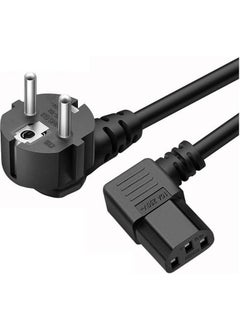 Belirtilmemiş Brand C13 Power Power Cable - 90 Degree L End Left Angled - Standard Power Cable - 1.8 m  - Image 1
