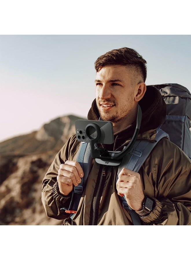 DRIP Neck Phone Mount – Black | Hands-Free Flexible Mobile Holder for Desk, Bed & Travel - Image 4
