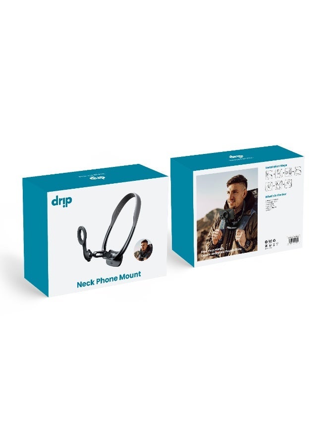 DRIP Neck Phone Mount – Black | Hands-Free Flexible Mobile Holder for Desk, Bed & Travel - Image 2
