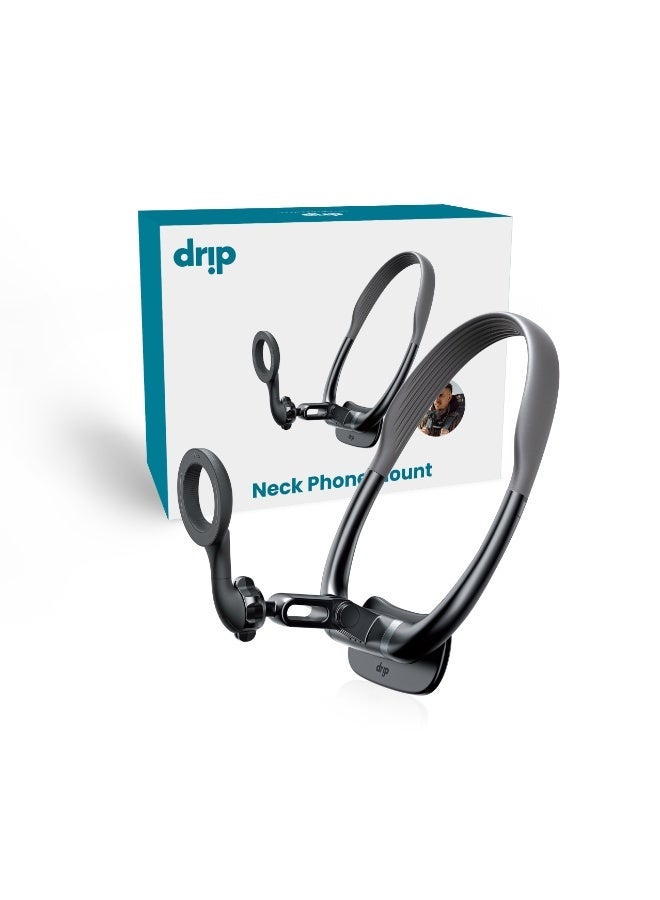 DRIP Neck Phone Mount – Black | Hands-Free Flexible Mobile Holder for Desk, Bed & Travel - Image 3