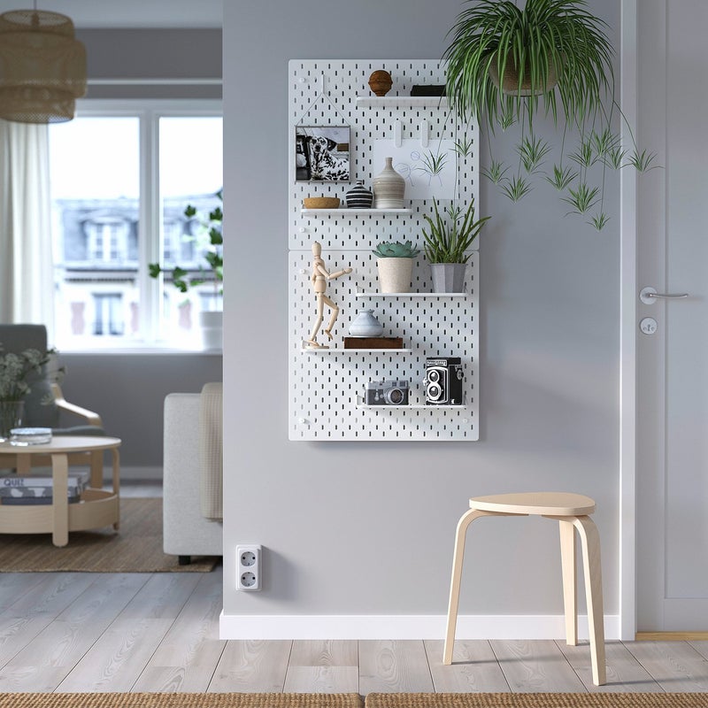 Skadis Pegboard Display Shelf, White Steel, 32 cm - Image 2