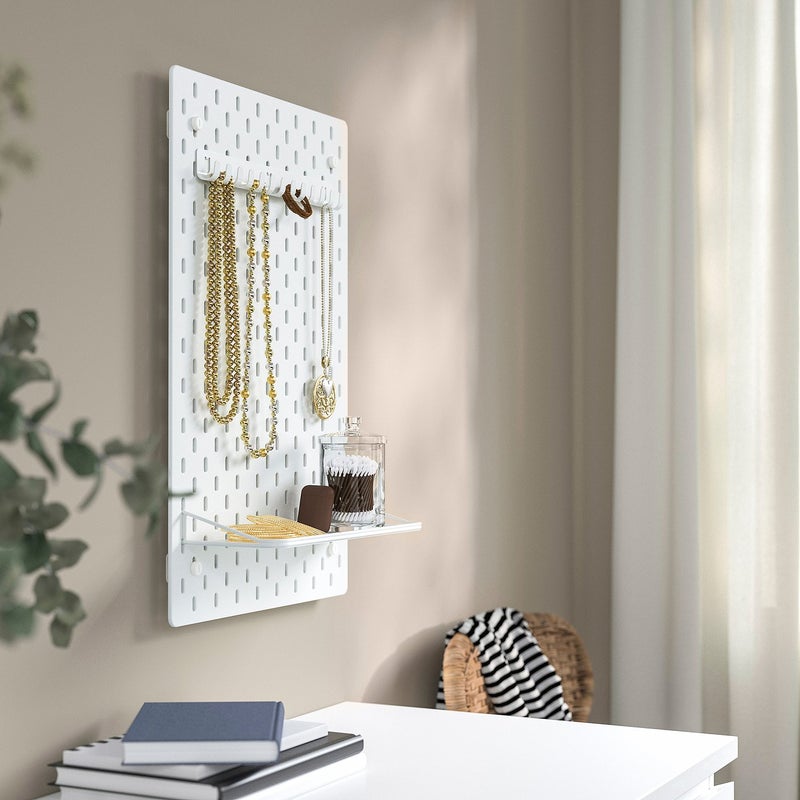 Skadis Pegboard Display Shelf, White Steel, 32 cm - Image 5