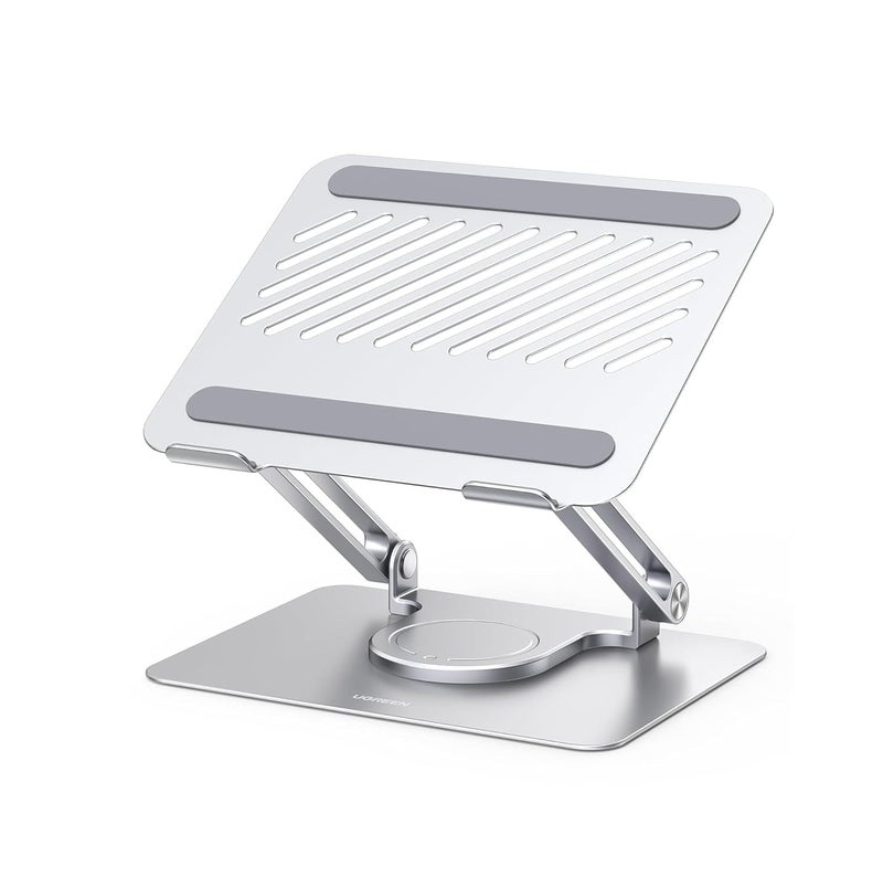 CRULAC CRULAC Laptop Stand with 360 Rotation Height Angle Adjustable 5 kg Max Weight Aluminium Body Foldable Design for up to 173 Inch Laptops