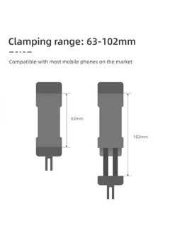 General OSMO Pocket 3 Mobile Phone Mount - Tripod Adapter with 1/4’ Thread, Mobile Phone Extension Adapter Bracket Mounting Clip, Mobile Phone Bracket Stand Base for DJI Pocket 3 Accessories  - Image 5