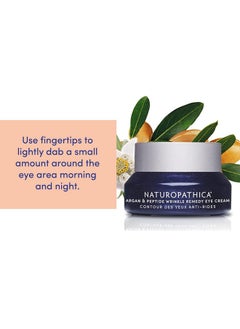 Naturopathica Aturopathica Argan & Peptide Wrinkle Repair Eye Cream Nonirritating Daily Under Eye Moisturizer Vegan Made In Usa 0.5 Oz. (15 Ml)  - Image 4